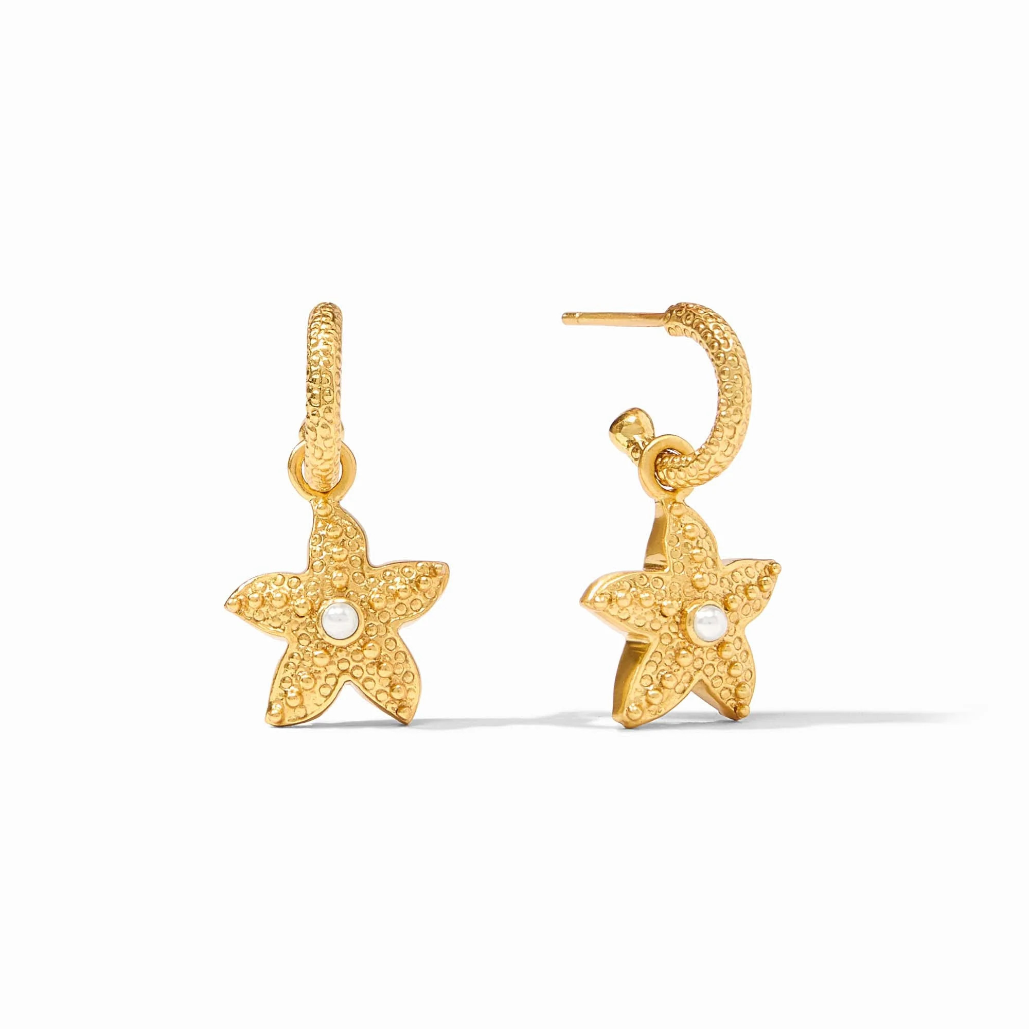 Sanibel Starfish Hoop & Charm Earrings | Julie Vos | Julie Vos