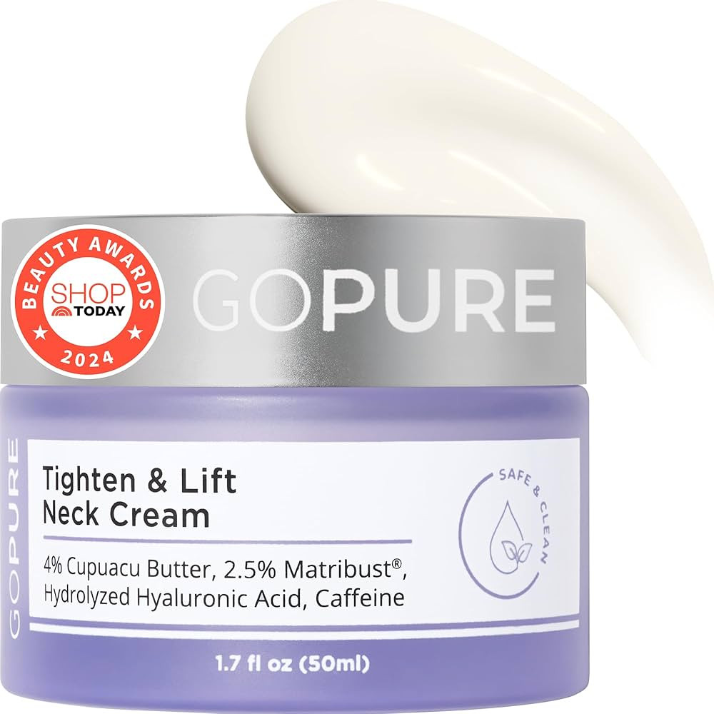 goPure Tighten & Lift Neck & Chest Moisturizer Cream for Visibly Firming, Tightening and Lifting ... | Amazon (US)
