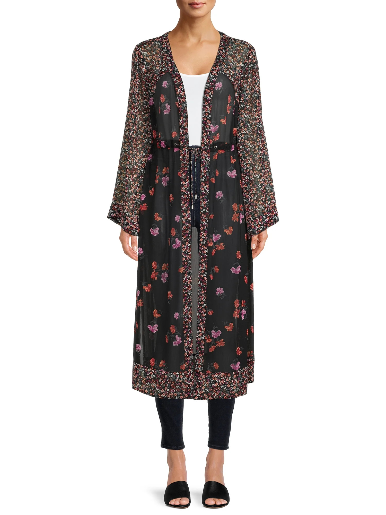 No Boundaries Women's Twin Print Robe - Walmart.com | Walmart (US)