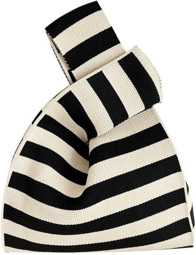 Knit Woven Tote for Women - Wristlet Handbag Pouch for Purse, Phone Clutch, Pocketbook - Handle C... | Amazon (US)