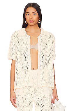 Line & Dot Poppie Top in Taupe from Revolve.com | Revolve Clothing (Global)