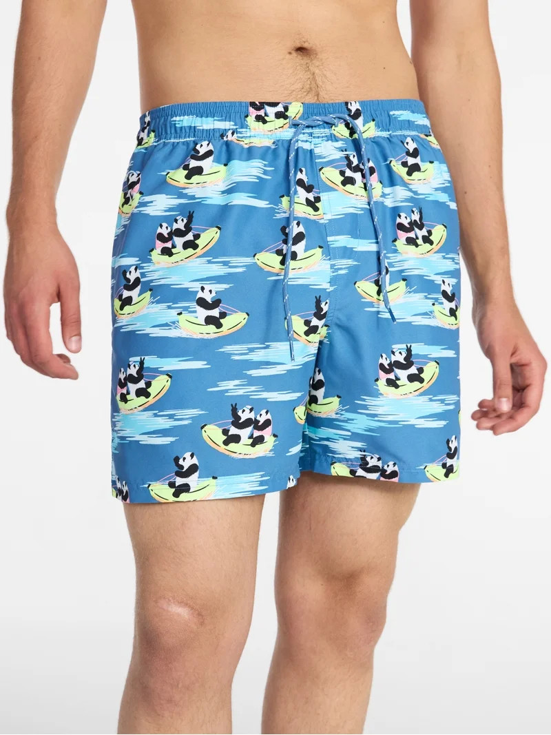 No Boundaries Swim Trunks, 5" Inseam, Men's S-5XL | Walmart (US)