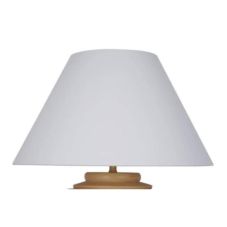 My Texas House 22" Natural finish with ribbed texture Table Lamps White Empire | Walmart (US)