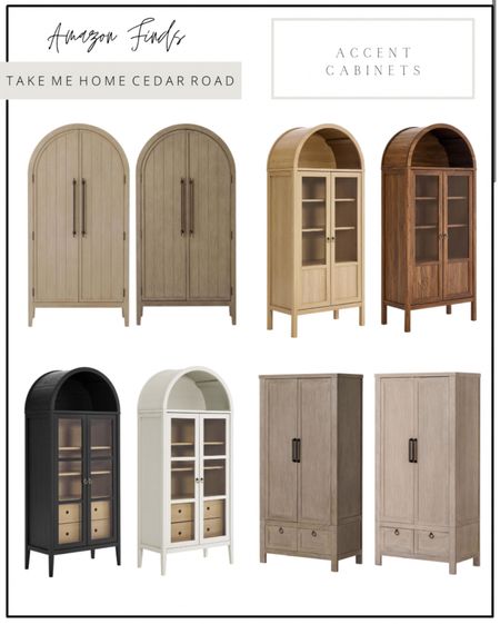 Designer look for less! Incredible prices on these cabinets!! All available on Amazon.

Cabinet, tall cabinet, arched cabinet, armoire , display cabinet, storage cabinet, office, living room, bedroom, dining room, Amazon home, Amazon finds 

#LTKhome #LTKsalealert