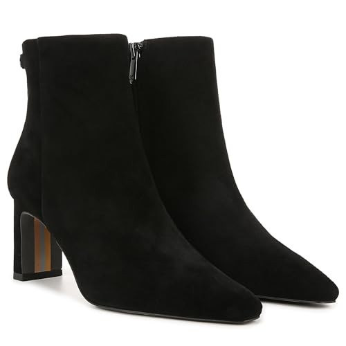 Sam Edelman Women's Saige Ankle Boot, Black Suede, 9.5 | Amazon (US)