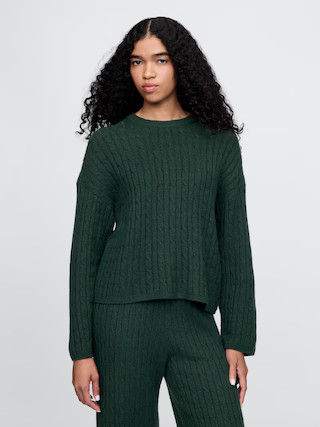 CashSoft Cable-Knit Sweater | Gap (US)