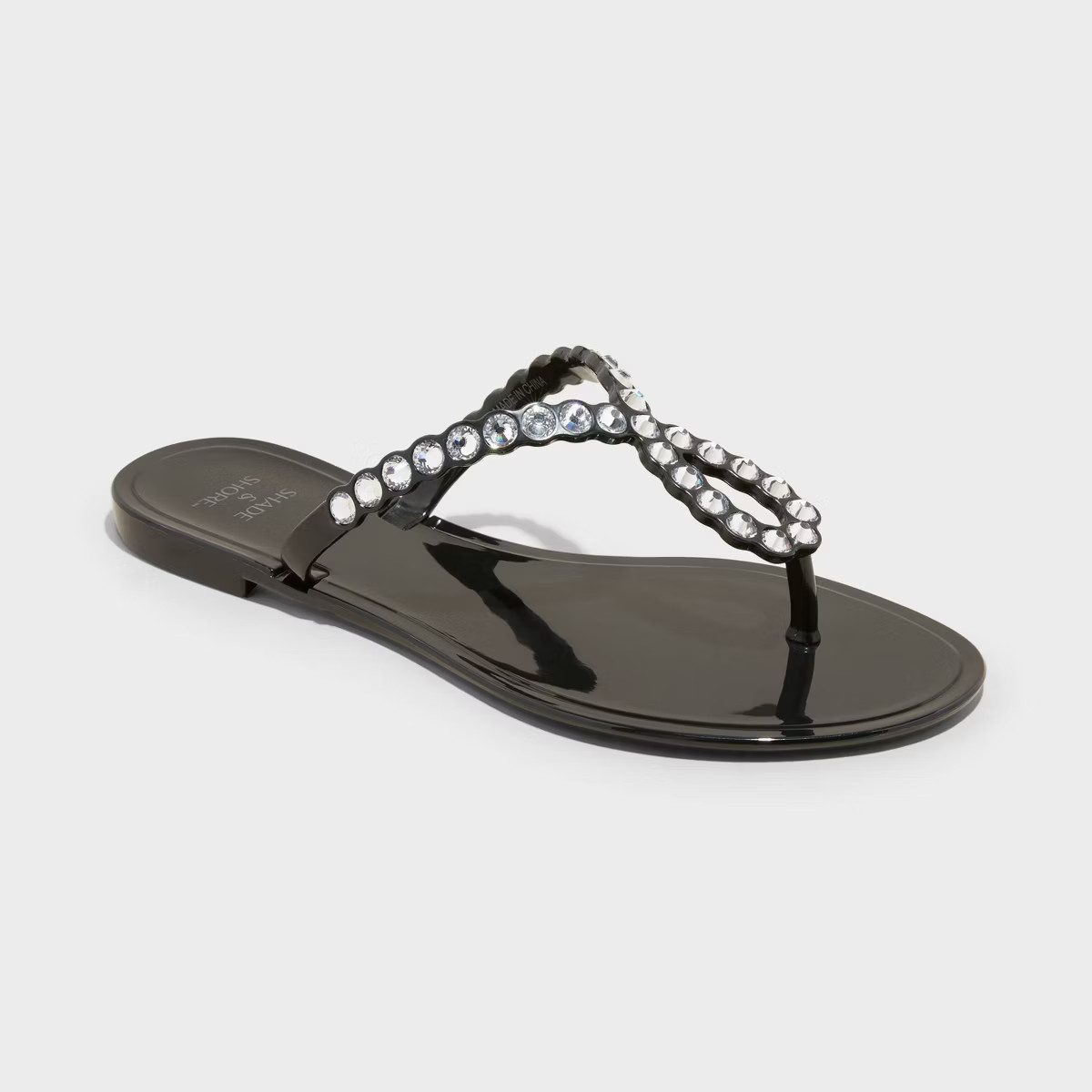 Women's Luella Rhinestone Jelly Thong Sandals - Shade & Shore™ | Target