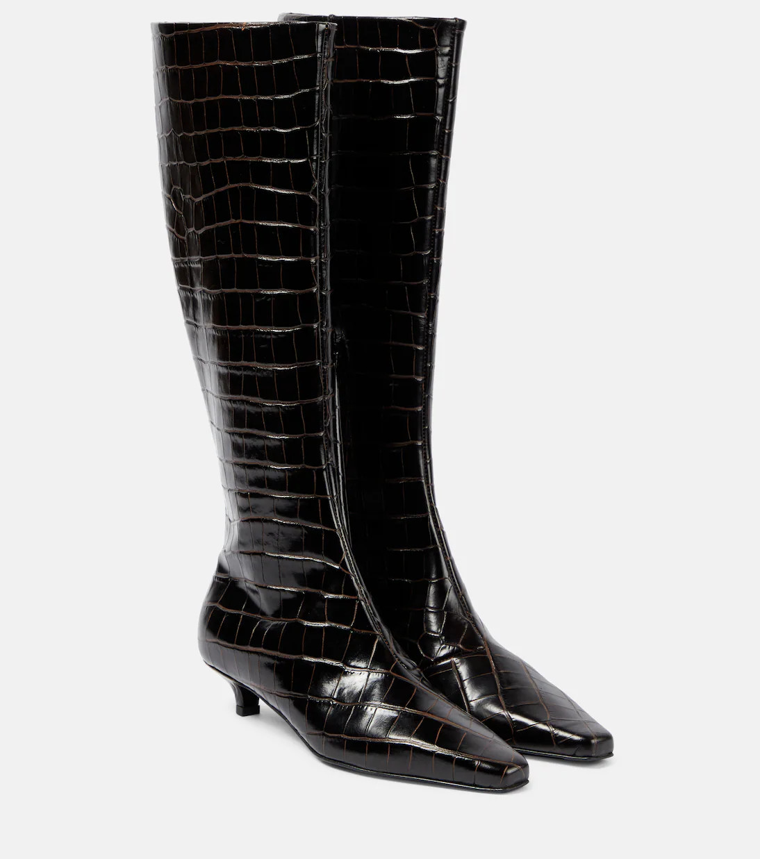 Leather knee-high boots | Mytheresa (INTL)