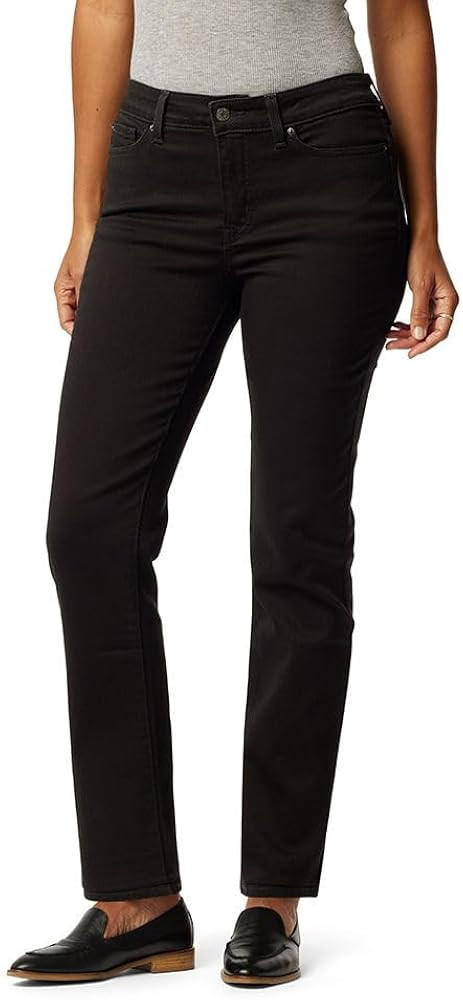 Signature by Levi Strauss & Co. Gold Women's Curvy Totally Shaping Straight Jeans (Available in P... | Amazon (US)