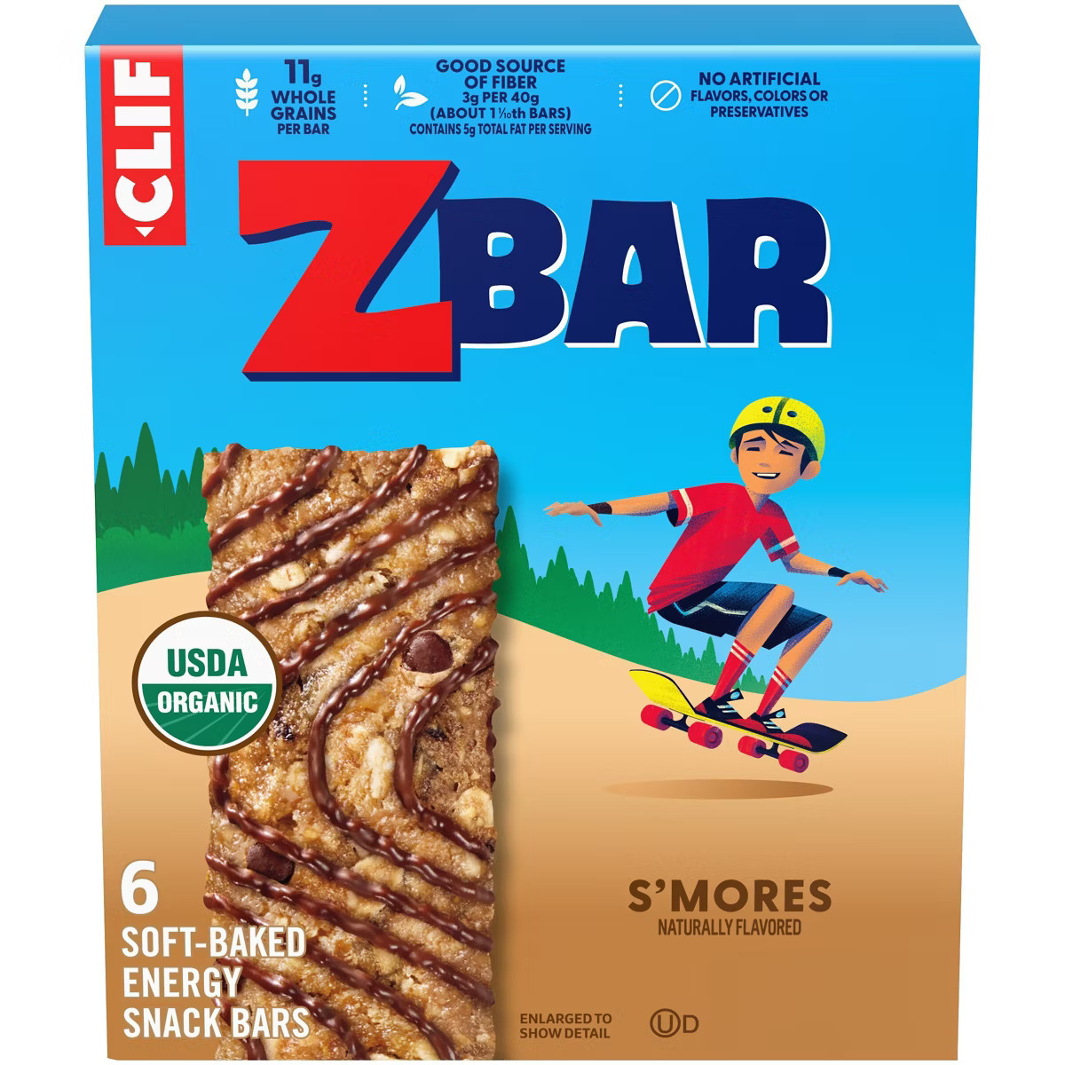 CLIF KID ZBAR S'mores Granola Bar Organic - 7.62oz/6pk | Target