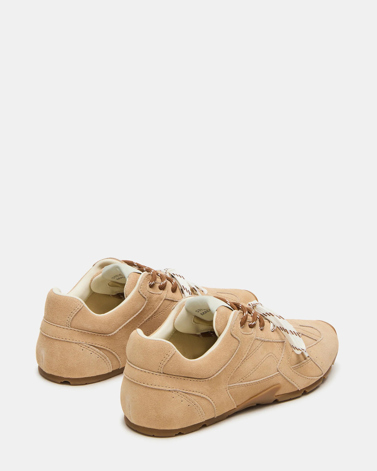 AZIEL Sand Suede Low-Top Lace-Up Women's Sneakers | Steve Madden (US)
