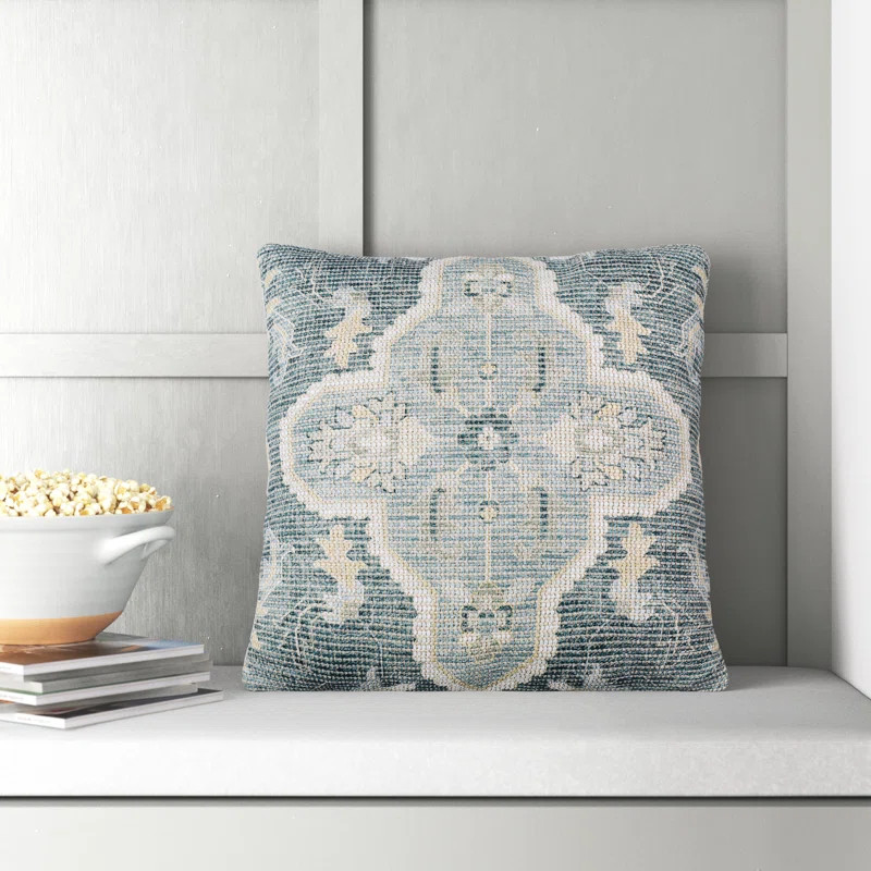 Alain Embroidered Cotton Blend Throw Pillow | Wayfair North America