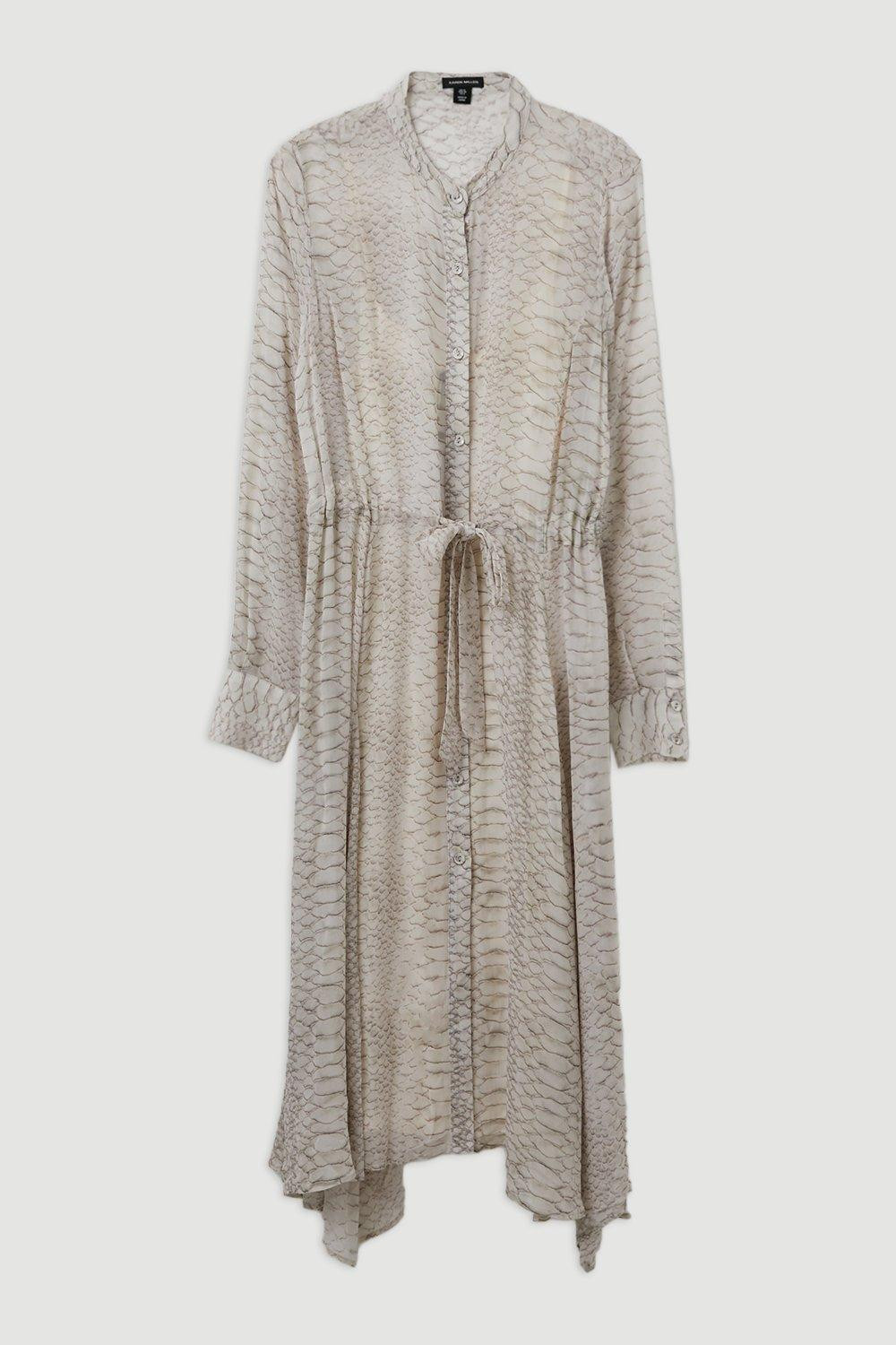 The Founder Animal Print Viscose Georgette Woven Midi Dress | Karen Millen UK + IE + DE + NL