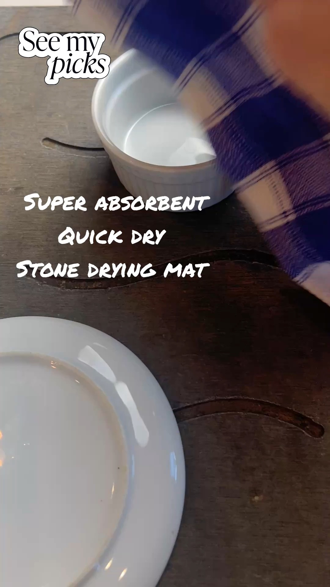 My daughter bought this drying stone made out of diatomaceous earth for me, and I never want another drying mat💕

These dry so quickly, so your dishes aren’t sitting on a wet mat.
See my picks here on my LTK🙂

#LTKHome