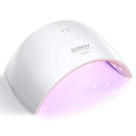 SUNUV 24W UV Light LED Nail Dryer Curing Lamp for Fingernail & Toenail Gels Based Polishes with S... | Amazon (US)