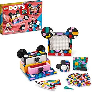LEGO DOTS Disney Mickey Mouse & Minnie Mouse Back-to-School Project Box 41964 Building Toy Set fo... | Amazon (US)