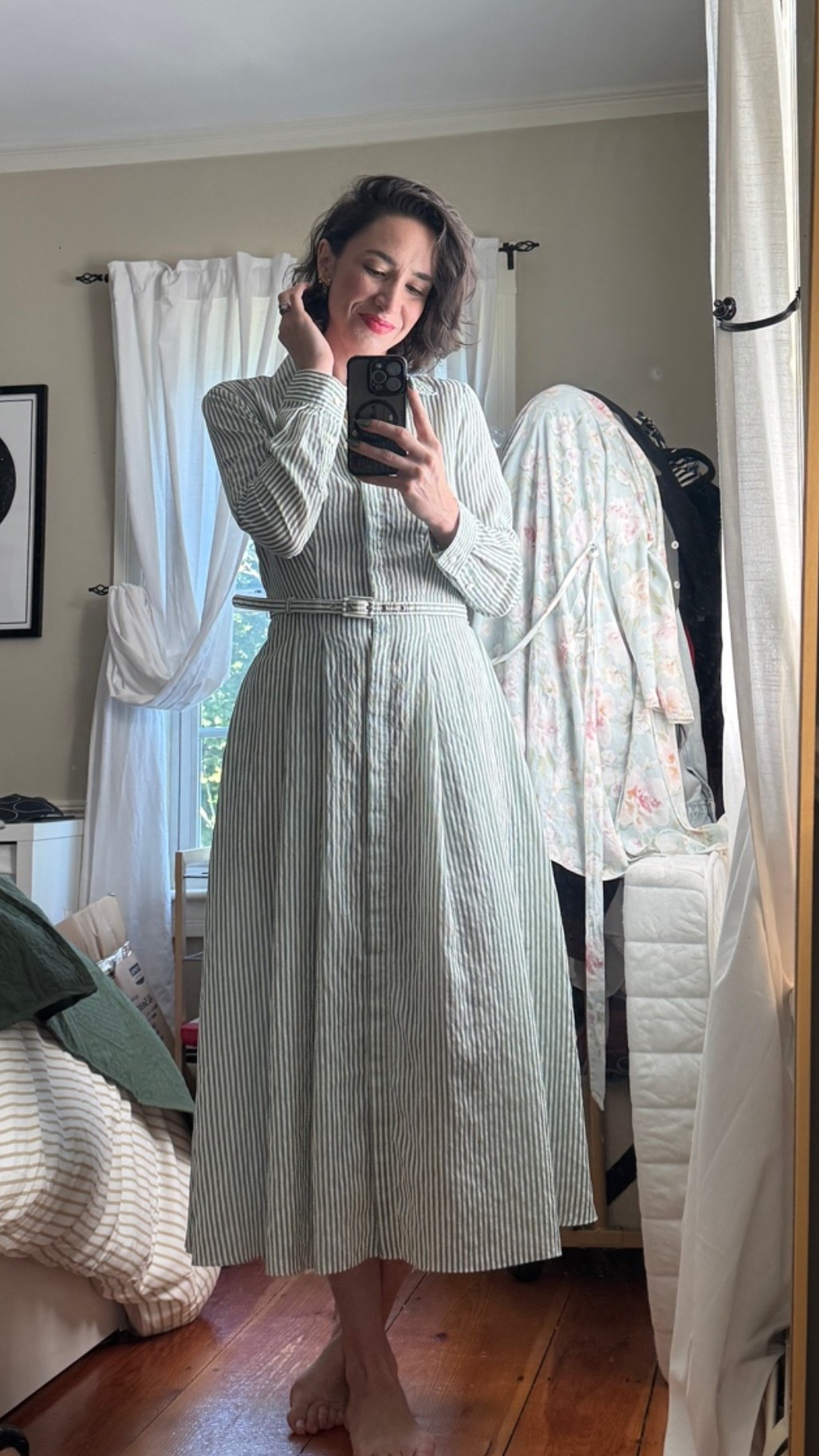 Current Rent the Runway favorite. 🌿

This Ted Baker dress is everything I love in one piece: soft stripes, a defined waist, long sleeves, and a timeless silhouette that makes getting dressed effortless. It’s polished enough for meetings, brunch, or church, but comfortable enough that I may or may not be barefoot while answering emails from home. 🤍

One of those dresses that makes you feel put together the second you zip it up.

Linked below if you’re looking for elegant, rewearable pieces.

Rent the Runway Favorite | Ted Baker Stripe Midi Dress

Rent the Runway, Ted Baker dress, striped midi dress, classic style, feminine fashion, French-inspired style, work outfit, timeless dress, elegant outfit, modest fashion, cottagecore style, English countryside aesthetic, capsule wardrobe, midi dress

#LTKStyle #RentTheRunway #TedBaker #ClassicStyle #MidiDress #FrenchInspired #CapsuleWardrobe #TimelessFashion #LTKWorkwear #EverydayElegance

#LTKdayinmylife #LTKgrwm #LTKootd