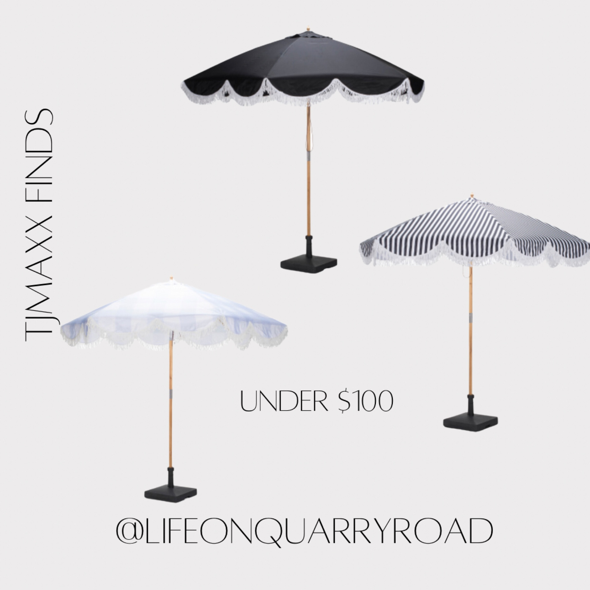 Outdoor umbrella 
Fringed umbrellas 
TJ Maxx finds 

#LTKSeasonal #LTKFind #LTKunder100
