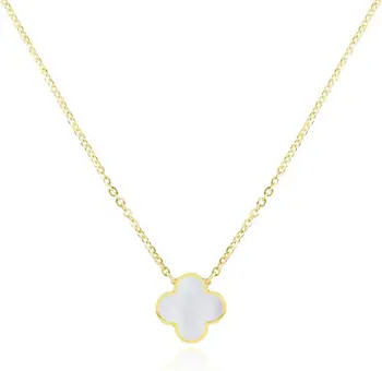 Small Mother of Pearl Single Clover Necklace | Nordstrom