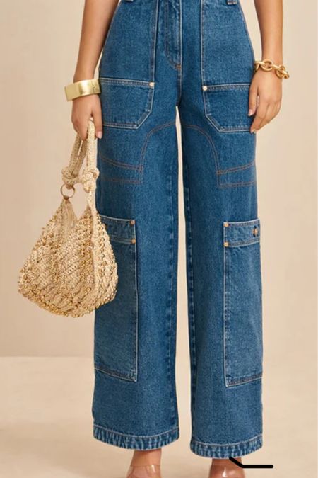 Trendy yes. Very. But super cool. 😎 

Denim jeans trends wide leg cargo pants cult Gaia luxury expensive high end fashion 

#LTKparties #LTKstyletip #LTKitbag