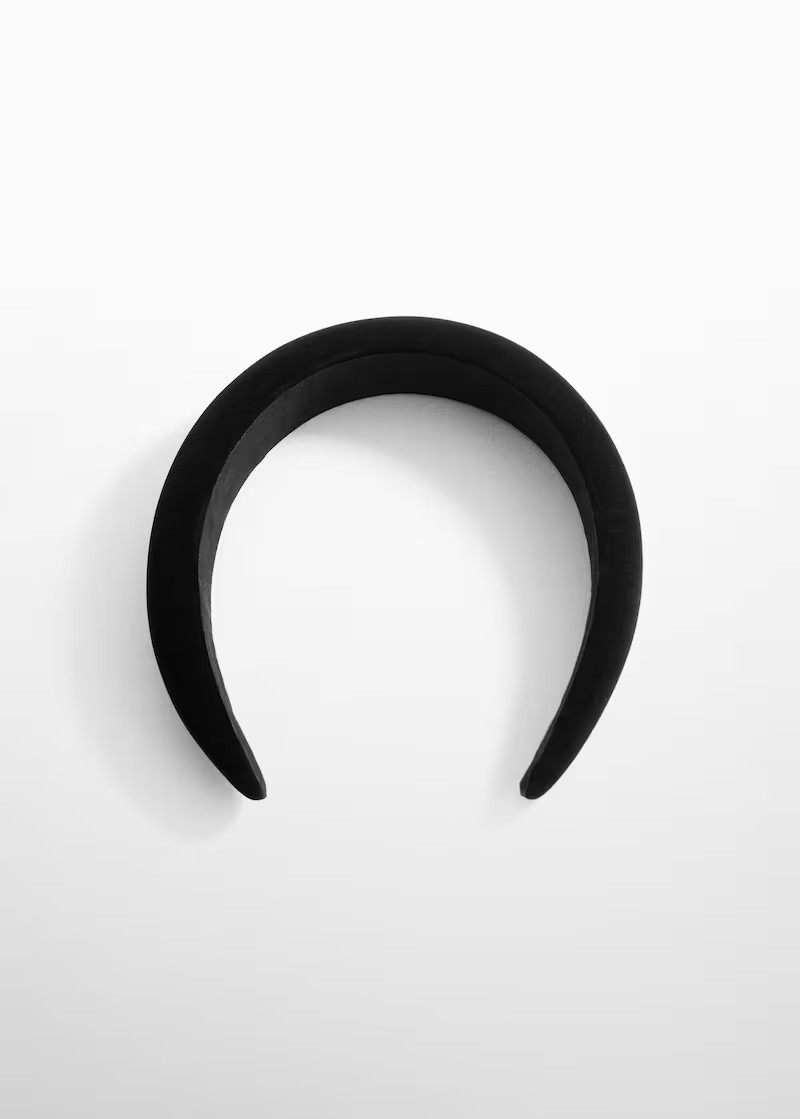 Velvet hairband -  Women | Mango USA | MANGO (US)