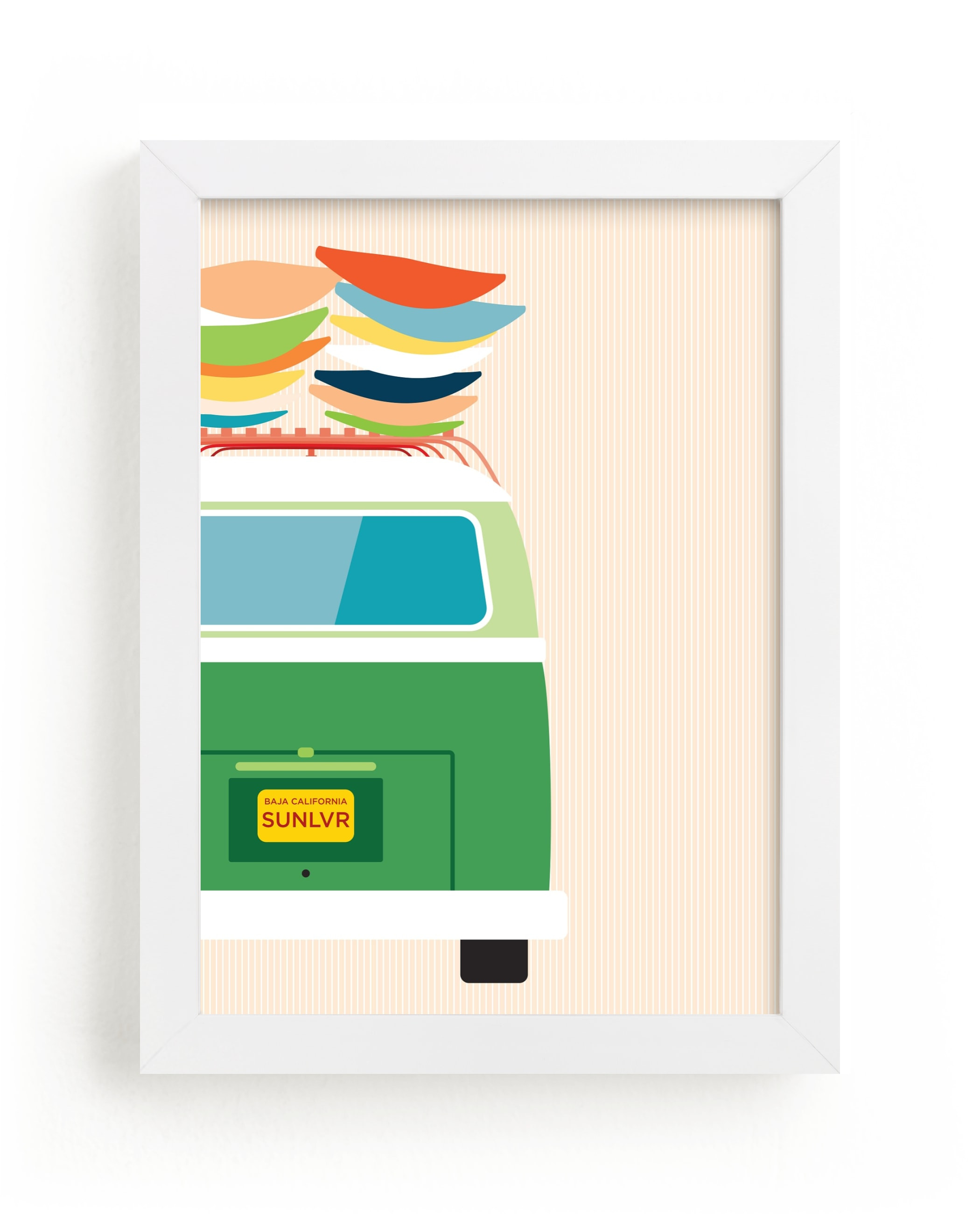 "Adventure Bus" - Graphic Limited Edition Art Print by Kamala Nahas. | Minted
