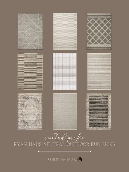 Patio season will be here before we know it, and the perfect piece to ground your space and bring everything together is an outdoor area rug! I love all of these neutrals—and they all have such beautiful pattern and texture! 

#LTKstyletip #LTKhome