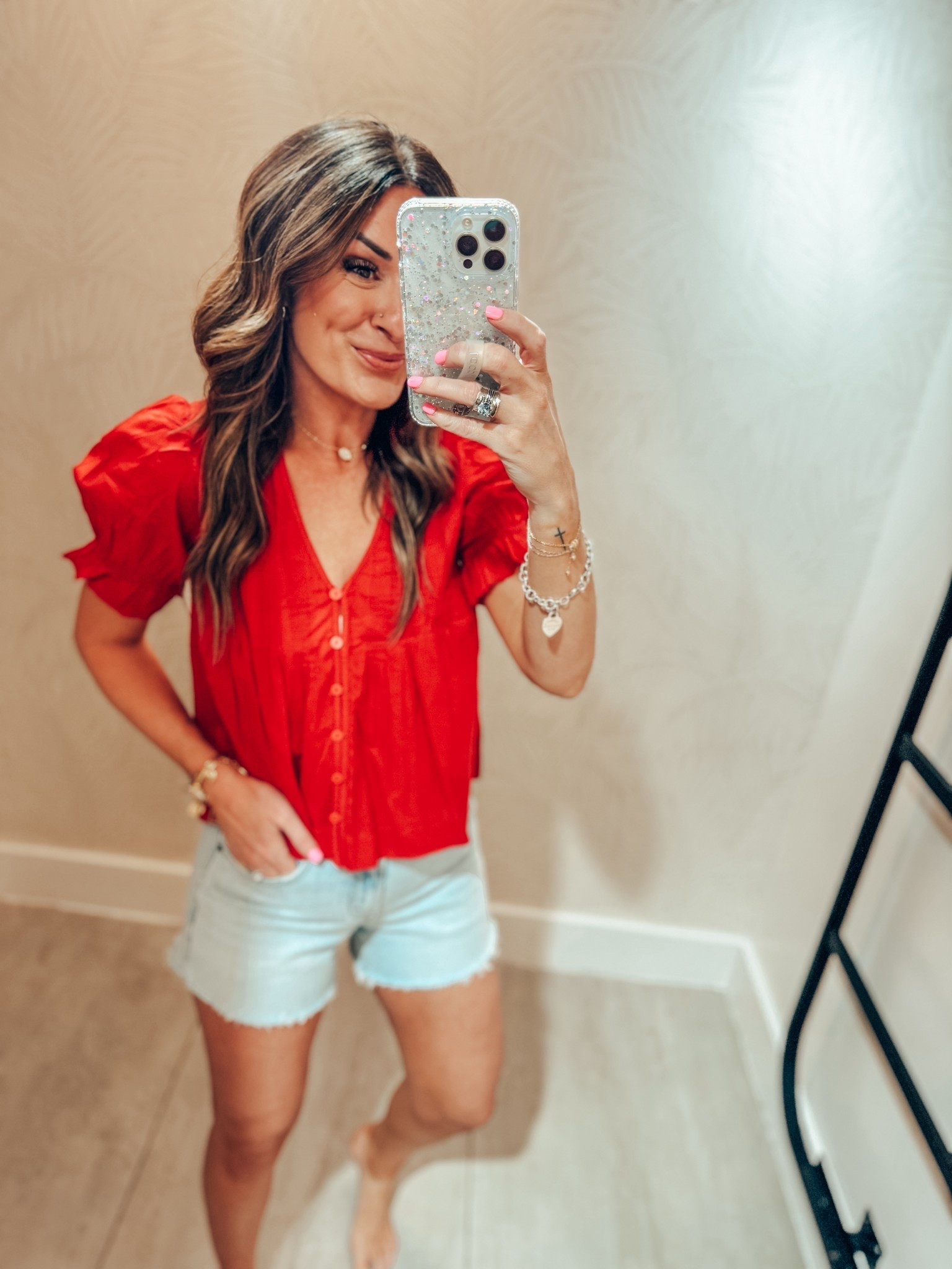 Wearing an XS in this @abercrombie top and a 0 in the shorts! Use code DENIMAF
For an extra 15% off your order! 

#LTKootd #LTKgrwm #LTKdayinmylife