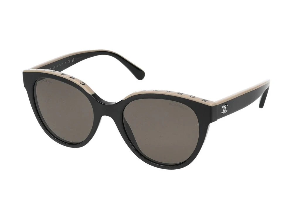 Chanel 0CH5414 Cat-Eye Acetate Sunglasses — Black | Italist Inc.
