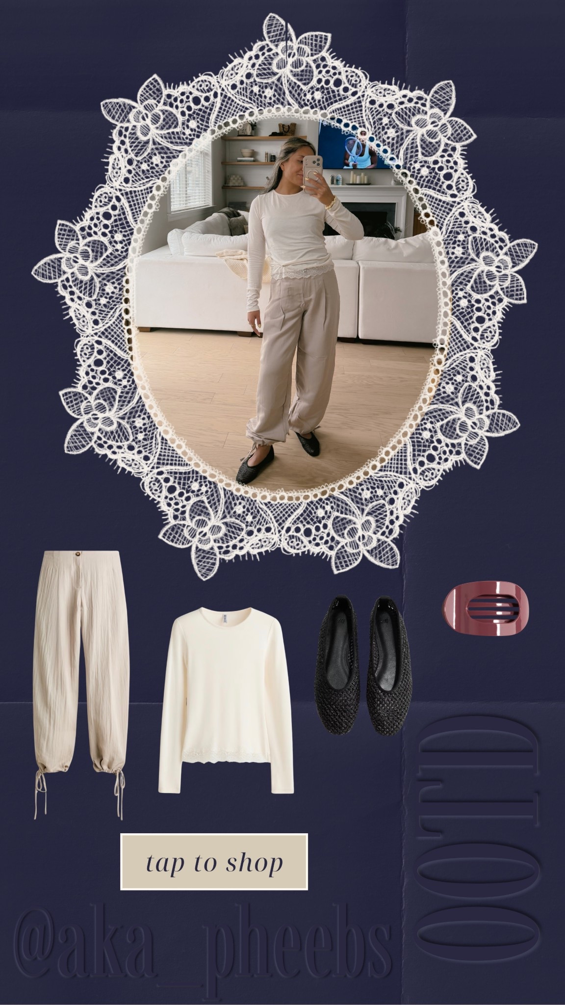 finally got my new sizing figured out now that I’m pregnant! I took a pause from buying new clothes bc I just didn’t know what I already had that fit and what would feel comfy at this point! 

Bought these new items from H&M! Wearing a size 4 in the pants, medium in the lace top (I wanted it more loose to grow into), size 6 in the flats (I sized down. I’m usually a 7). 

#LTKootd