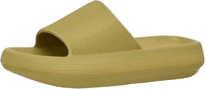 Cushionaire Women's Feather recovery slide sandals with +Comfort | Amazon (US)