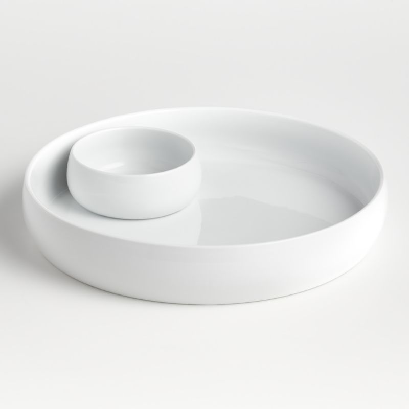 Classic White Chip and Dip Set + Reviews | Crate & Barrel | Crate & Barrel