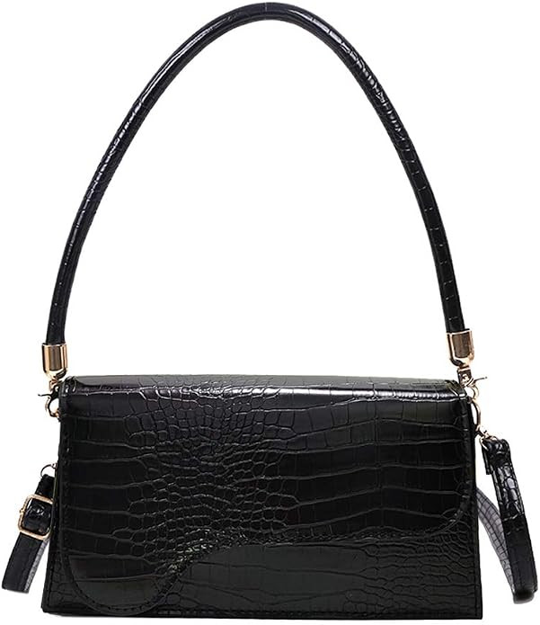 AMHDV Retro Classic Clutch Shoulder Bag Crocodile Pattern Small Crossbody Handbag for Women | Amazon (US)