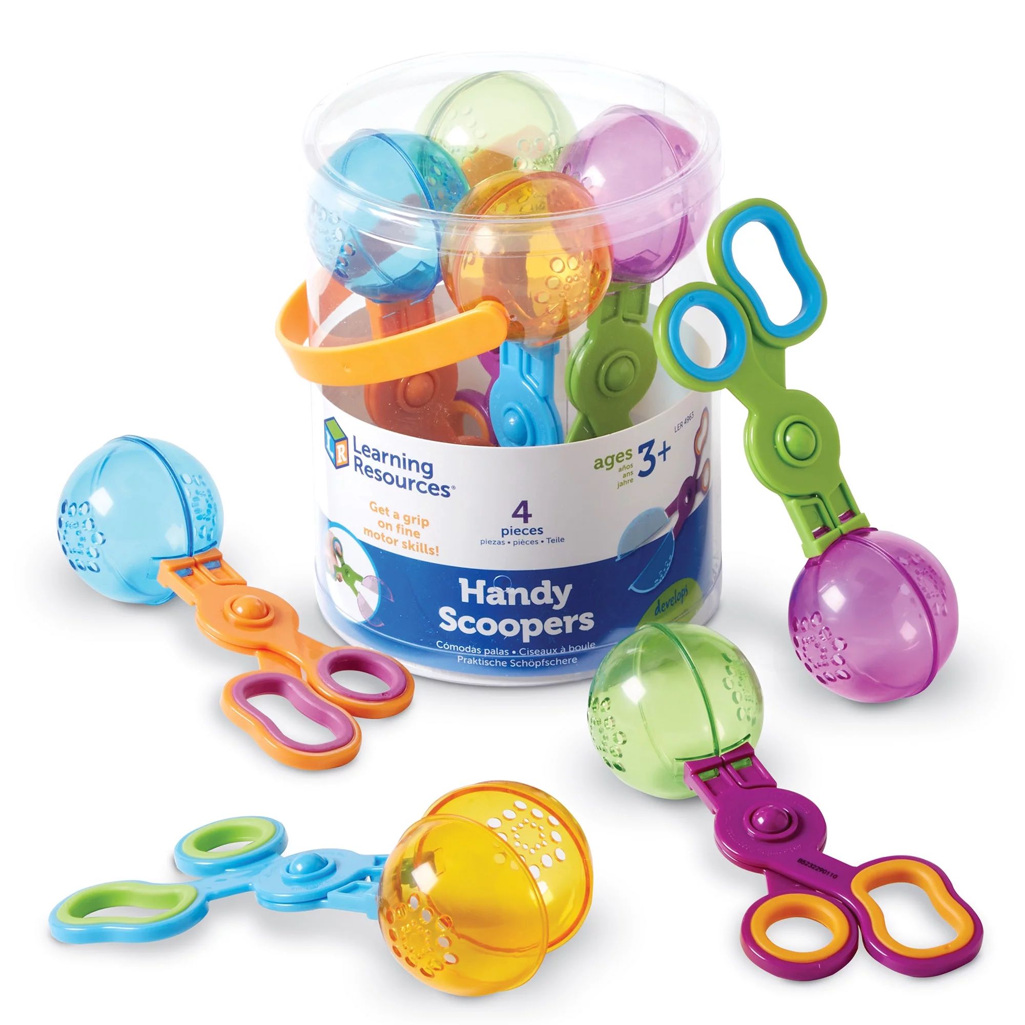 Learning Resources Handy Scoopers - 4 Pieces, Multicolor | Walmart (US)