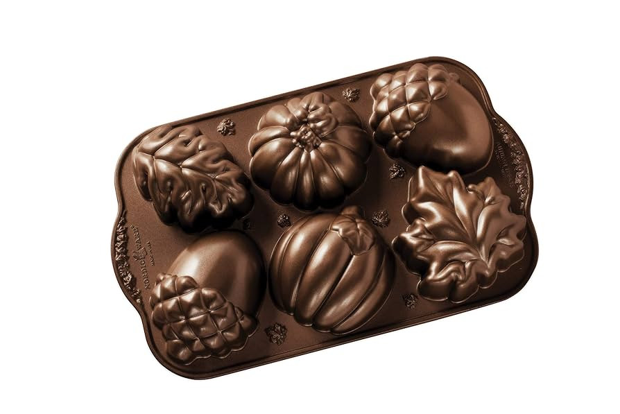 Nordic Ware Autumn Treats Pan, Bronze | Amazon (US)