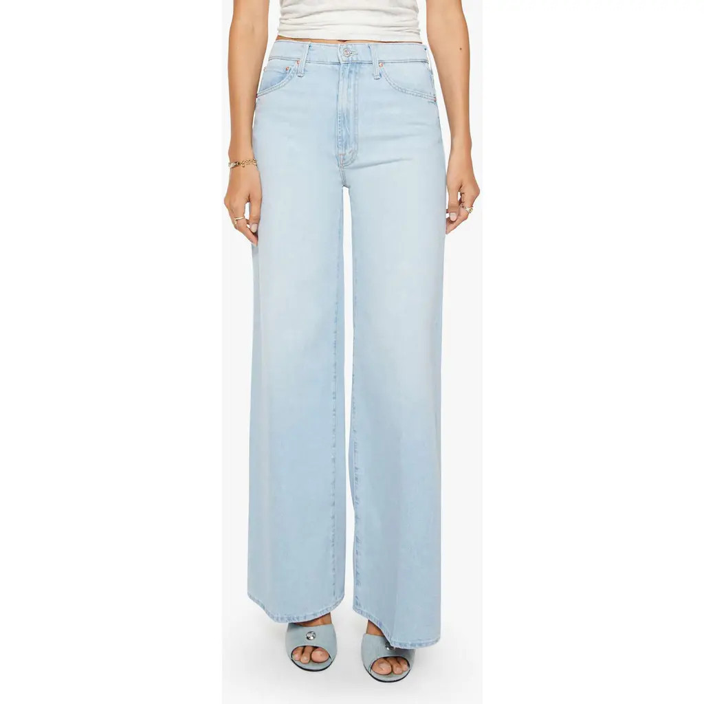MOTHER The Ditcher Roller Skimp Wide Leg Jeans in Shaken Not Stirred at Nordstrom, Size 33 | Nordstrom