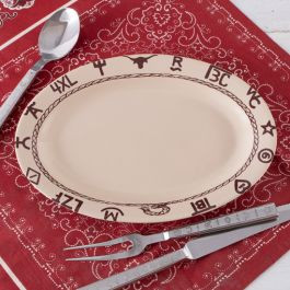 Branded Oval Serving Platter | Rod's Western Palace/ Country Grace