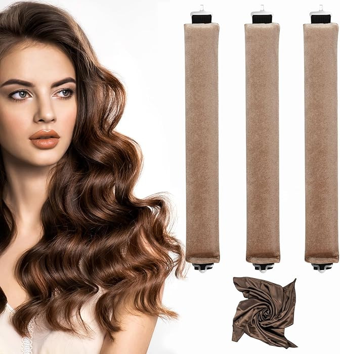 Heatless Hair Curlers, Heatless Curls Overnight Set for Women, Soft Hair Curlers to Sleep in, No ... | Amazon (US)