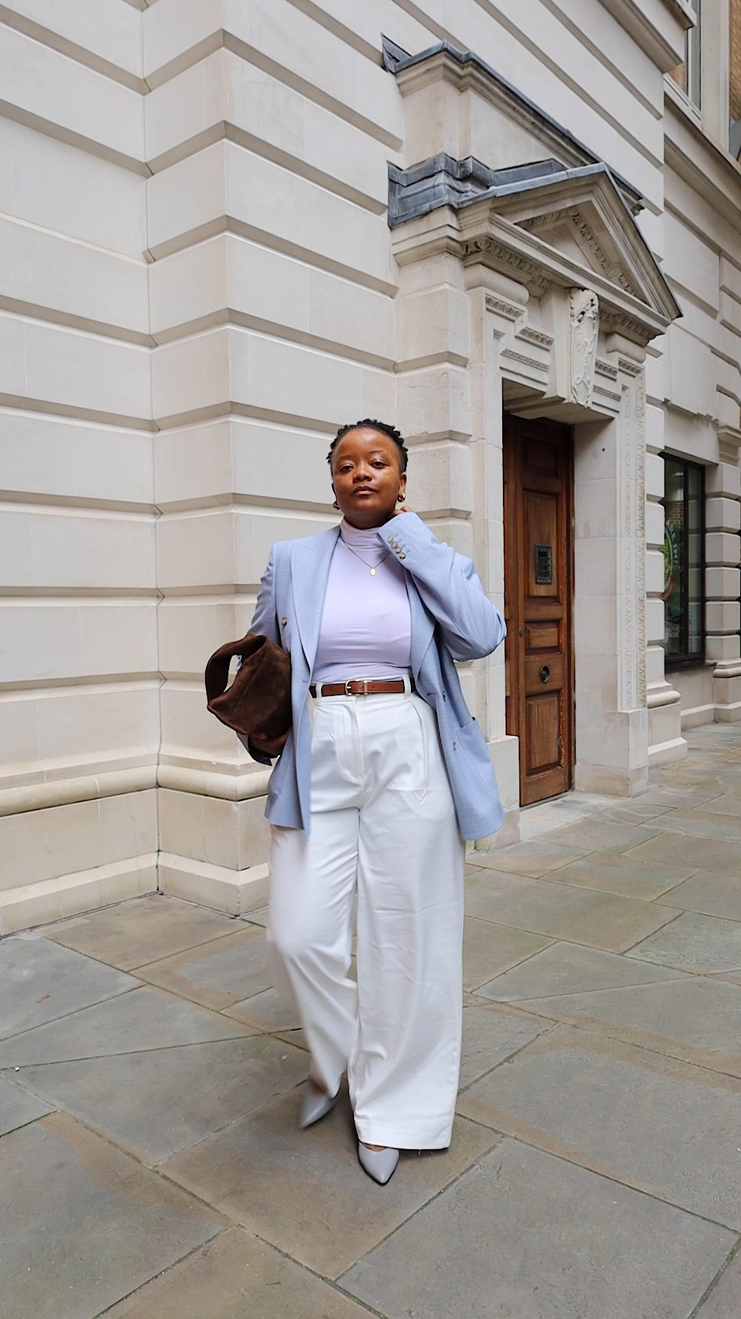 Autumn fashion outfit inspiration Blazers and brown suede bags.Effortless and well put together look.

#LTKFashionMonth #LTKautumn #LTKworkwear