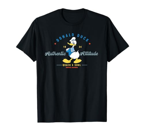 Disney Donald Duck Authentic Attitude Retro Vintage T-Shirt Small | Amazon (US)