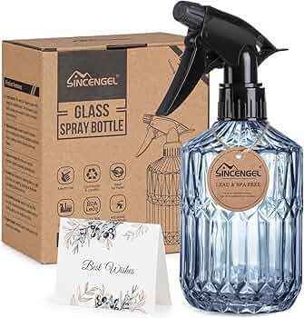 Sincengel Glass Plant Mister Spray Bottle, 13.5 oz Refillable Plant Misters for Inside, Pretty Gl... | Amazon (US)