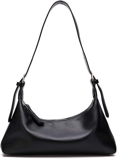 JISEN PU Leather Shoulder Clutch Bag with Zipper Closure for Women Girls Retro Lightweight Purse ... | Amazon (US)