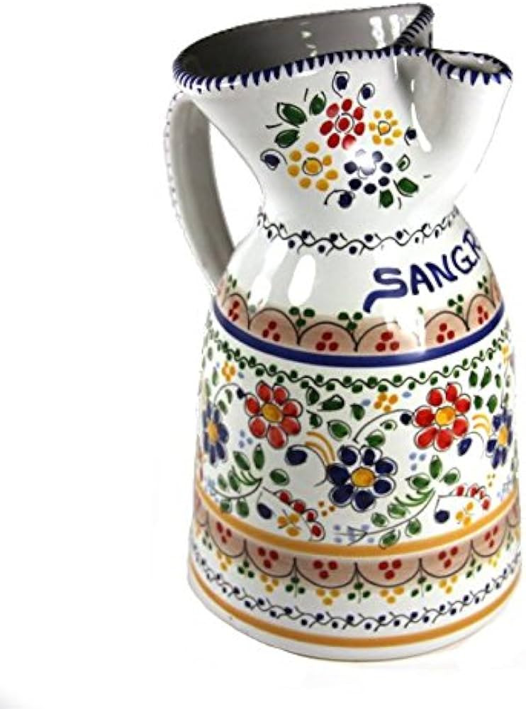Colorful Flor Ceramic Sangria Pitcher (1/2 gallon capacity) | Amazon (US)