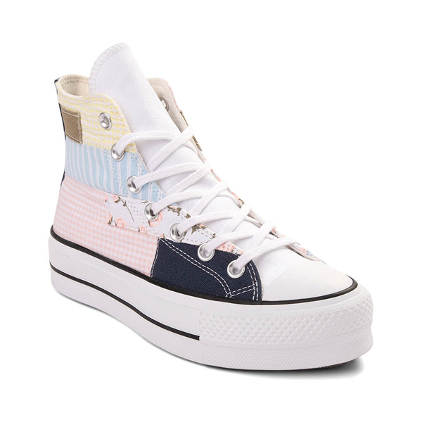 Womens Converse Chuck Taylor All Star Lift Hi Sneaker - Picnic Patchwork | Journeys