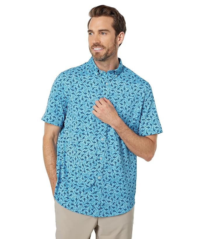 Southern Tide Fintastic Print Intercoastal Sport Shirt | Zappos