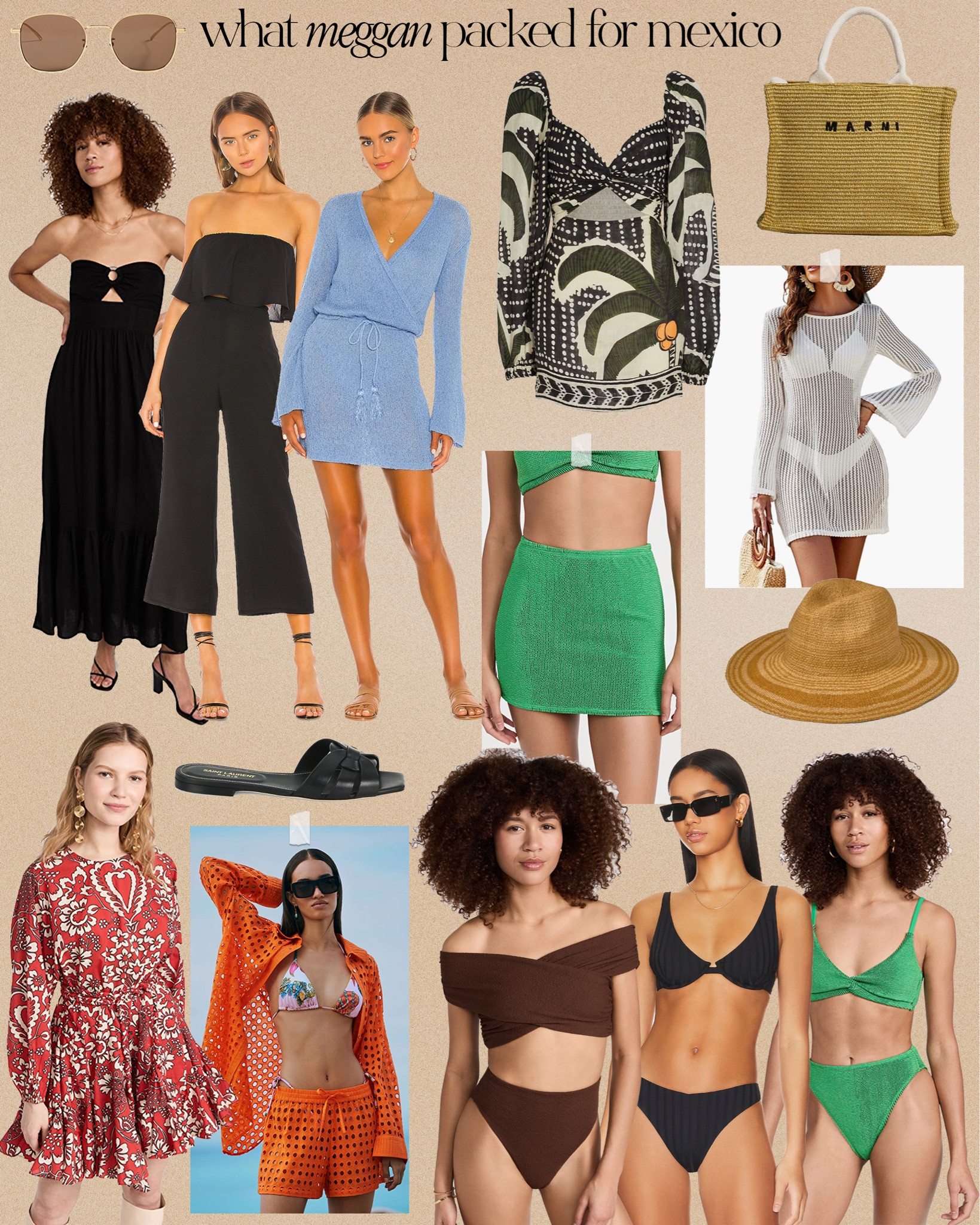 What Meggan packed for Mexico ☀️