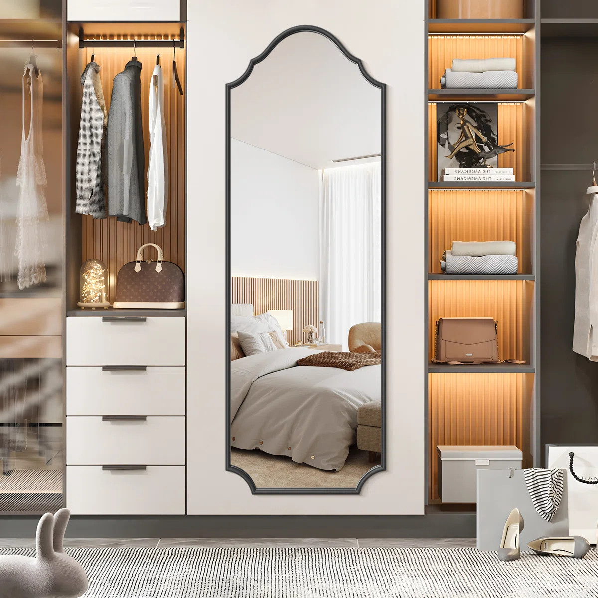 Lilith Metal Full Length Leaner Mirror | Wayfair North America