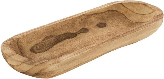 Hobby Lobby Wood Dough Bowl, Natural Wood Grain, Fall Table Centerpiece, Harvest, Thanksgiving De... | Amazon (US)