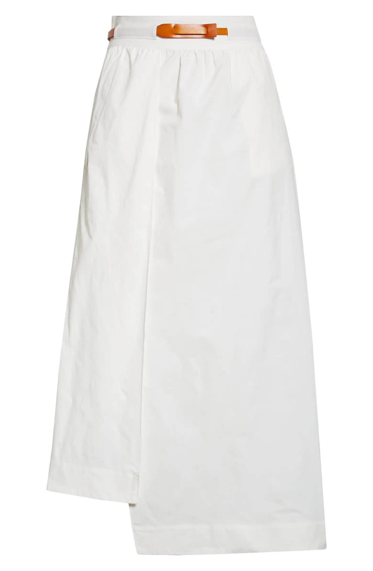 Niara Belted Asymmetric Stretch Poplin Shirt | Nordstrom