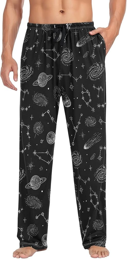 Men's Pajama Pants Super Soft Sleep Lounge Pants Pjs Bottoms with Pockets | Amazon (US)